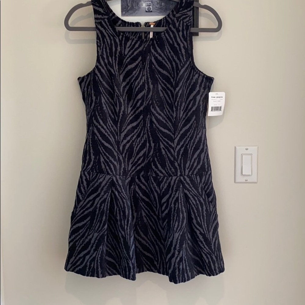 Free People Chenille Zebra Dress